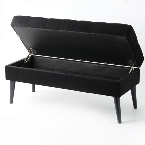 banco abierto con asiento acolchado