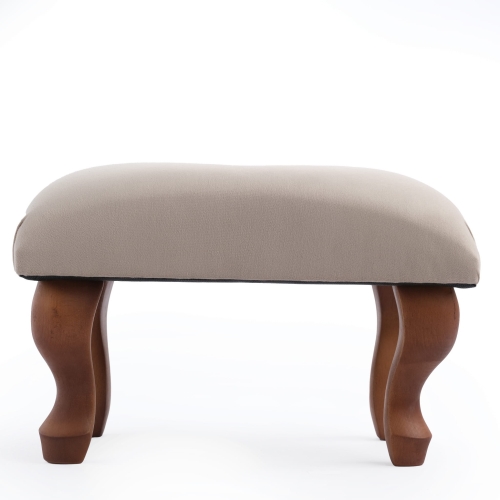 Taburete tapizado acolchado Latte, mueble cómodo y elegante