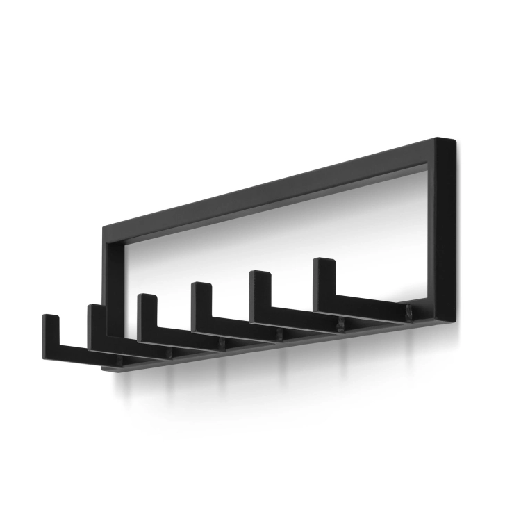 colgador de pasillo de acero negro estilo loft