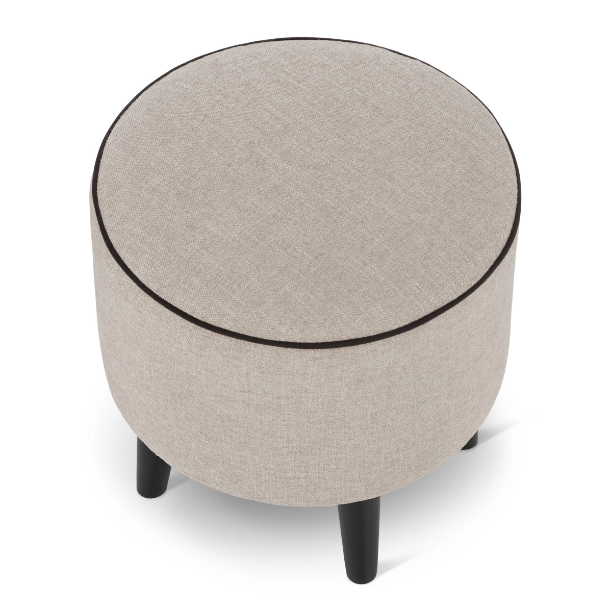 puf redondo beige