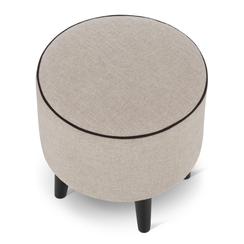 puf redondo beige