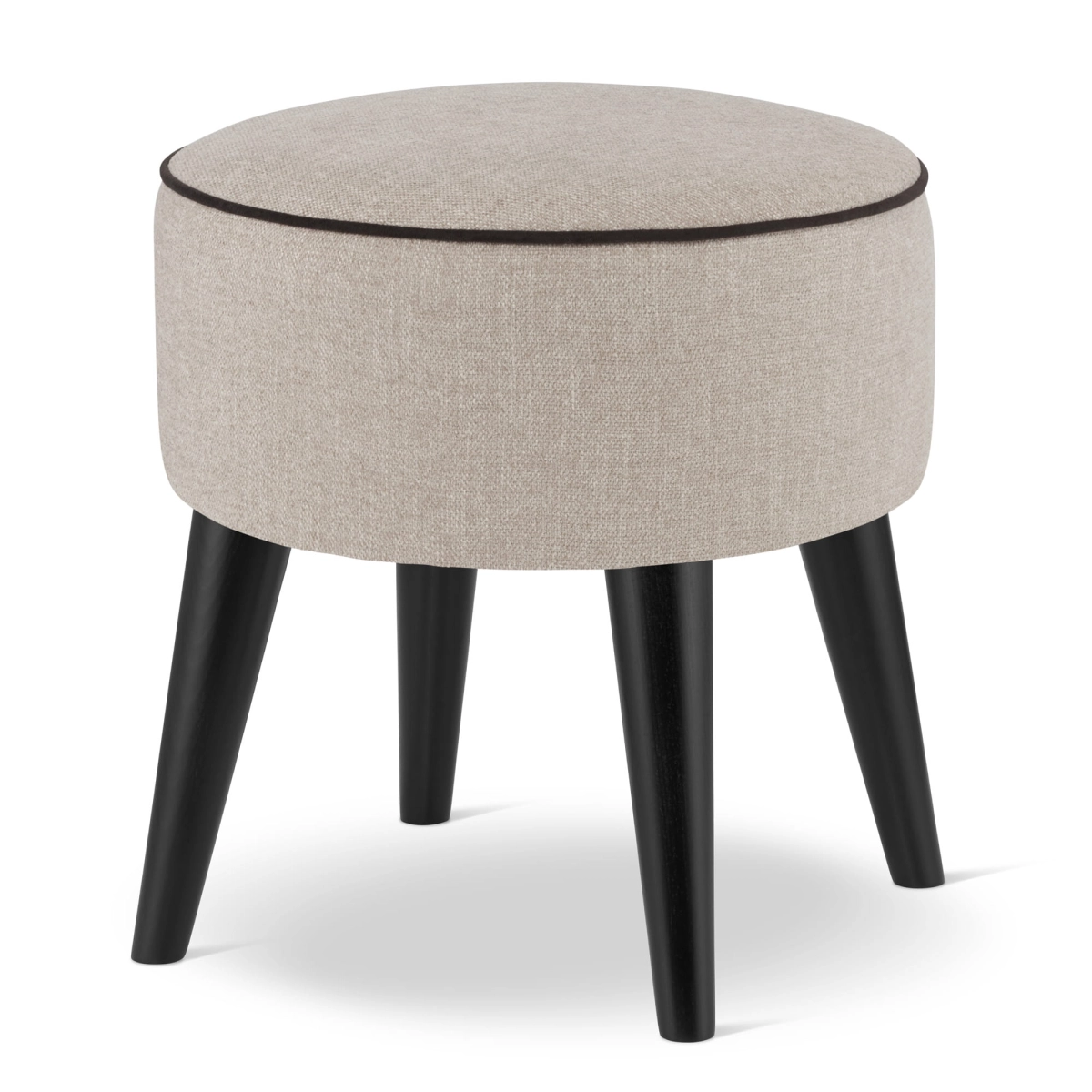 puf redondo beige