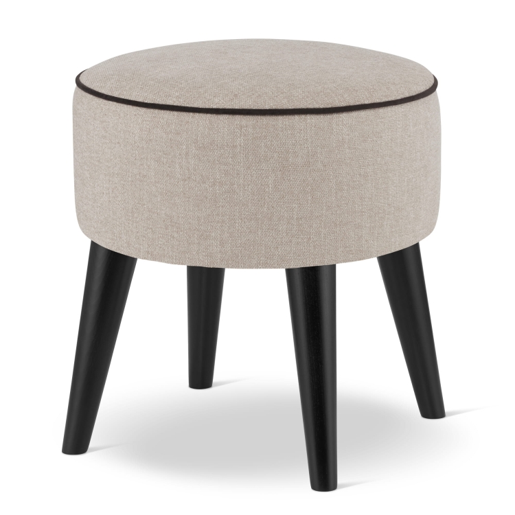 puf redondo beige