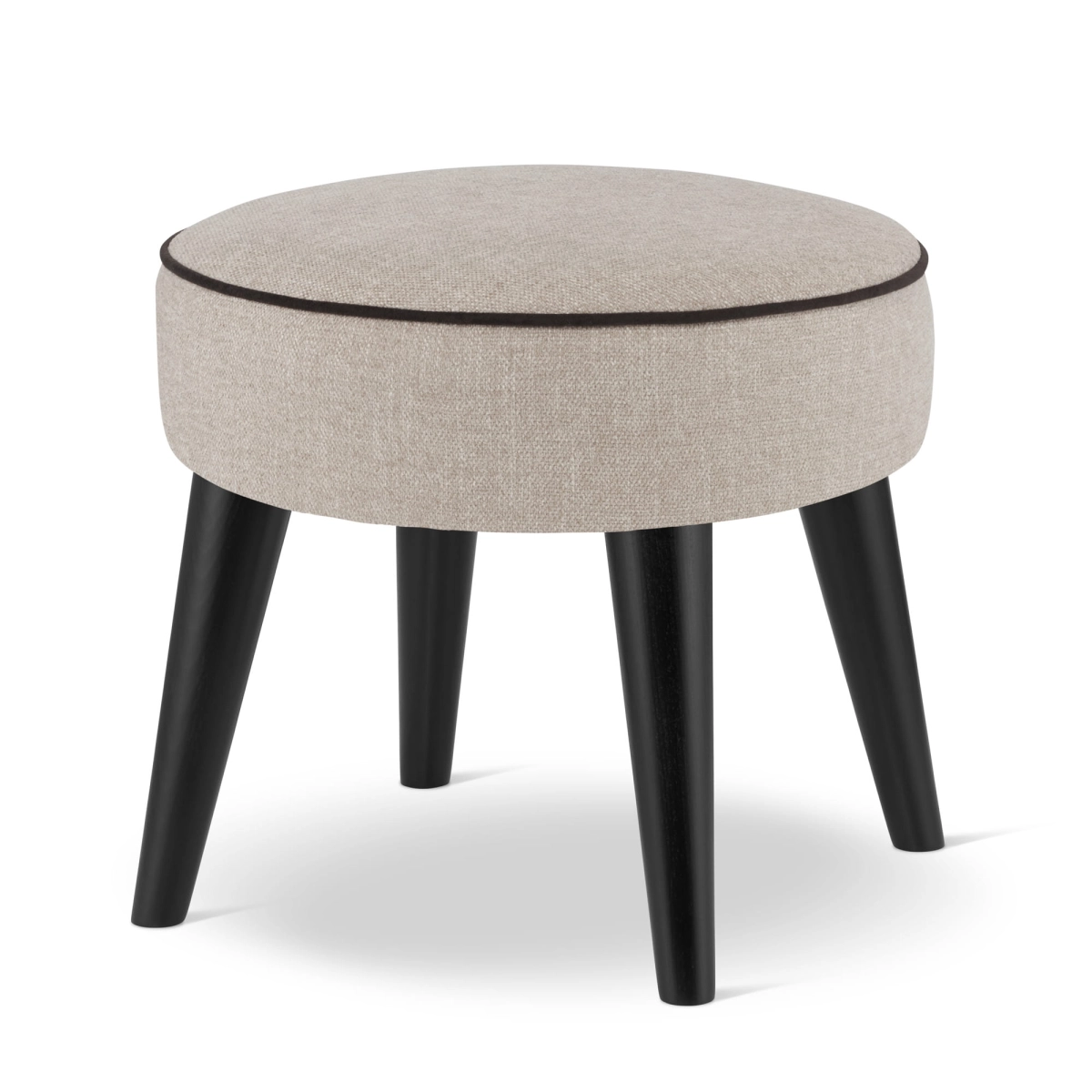 puf redondo beige