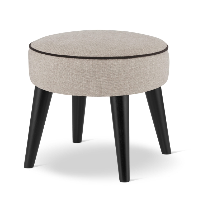 puf redondo beige