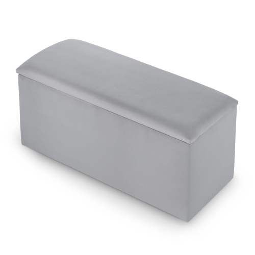 Puff gris con compartimento