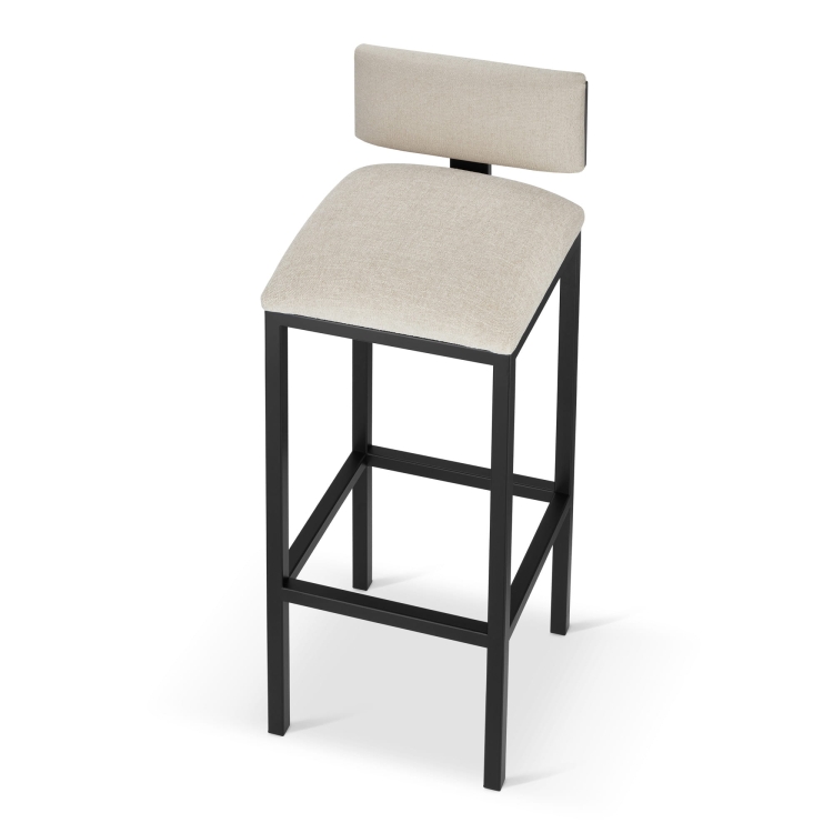 mueble bar tapizado crema