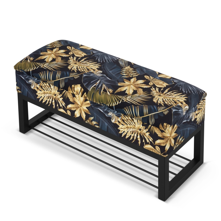 puf estampado con zapatero tipo loft