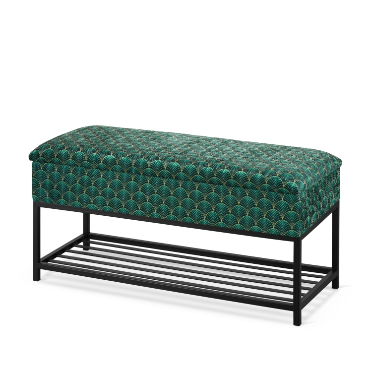 zapatero verde con asiento