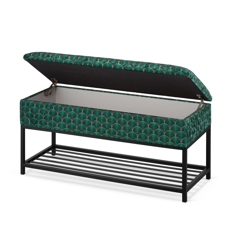 zapatero verde con asiento