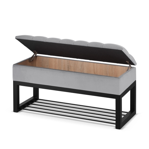 banco zapatero con caja