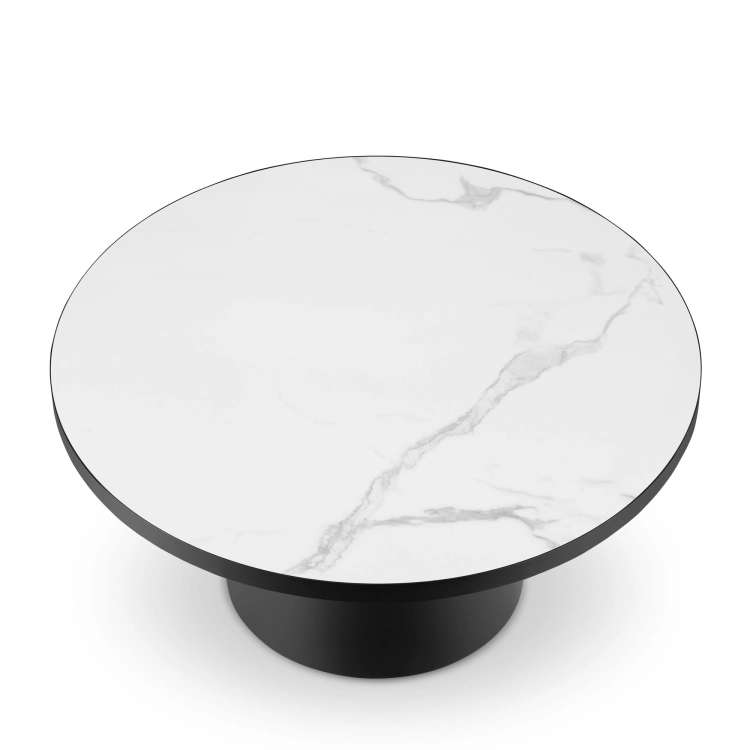 mesa de centro redonda de mármol