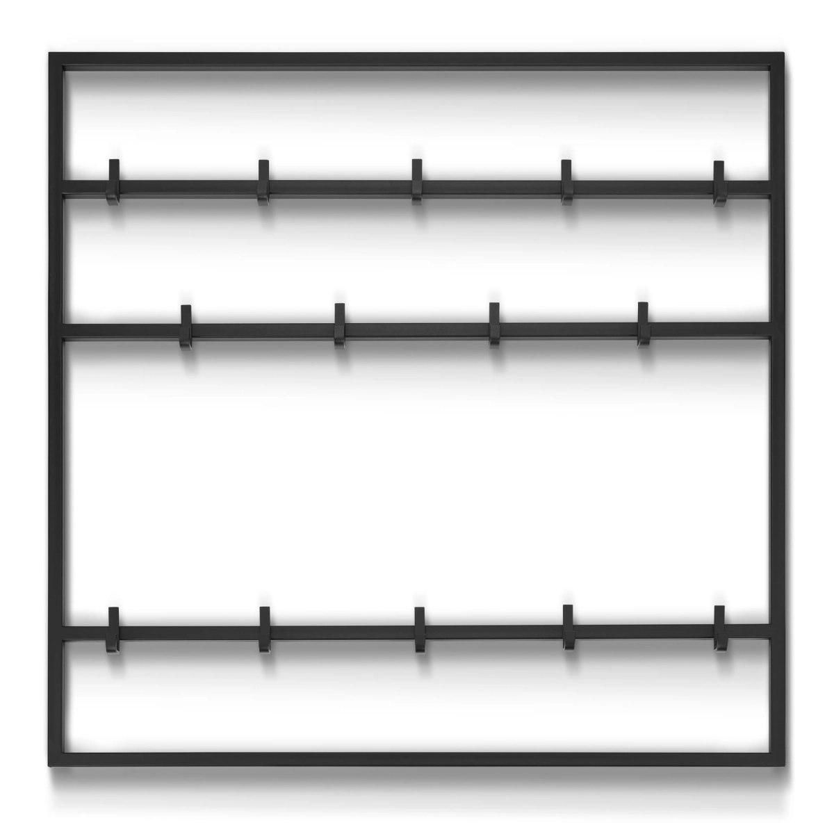 Colgante de pared de metal negro para el pasillo, práctico y elegante