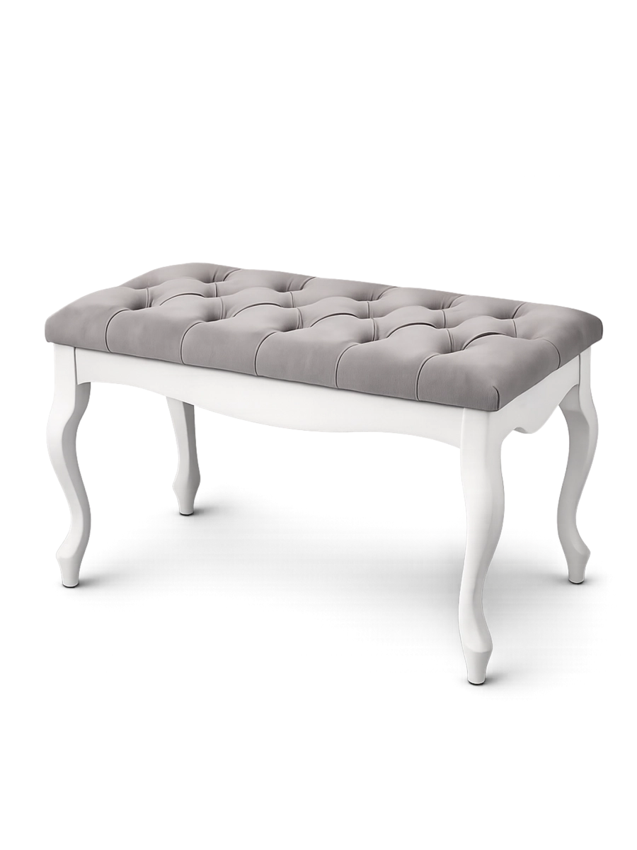 Banco acolchado Blanca - Chesterefield blanco