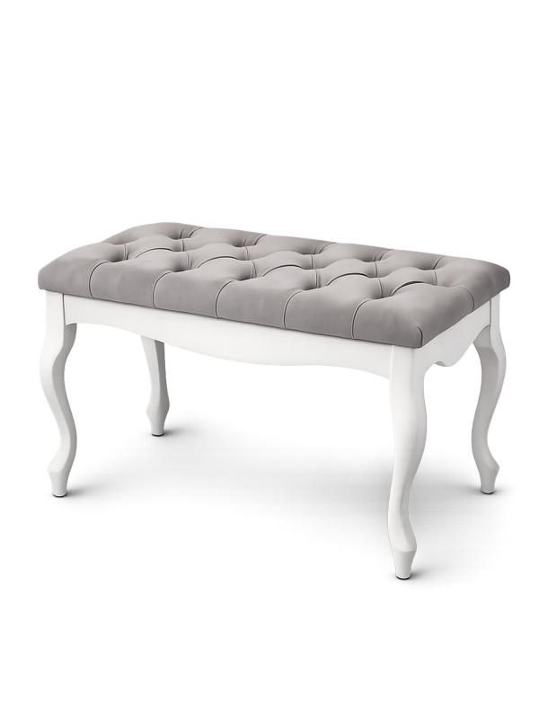 Banco acolchado Blanca - Chesterefield blanco