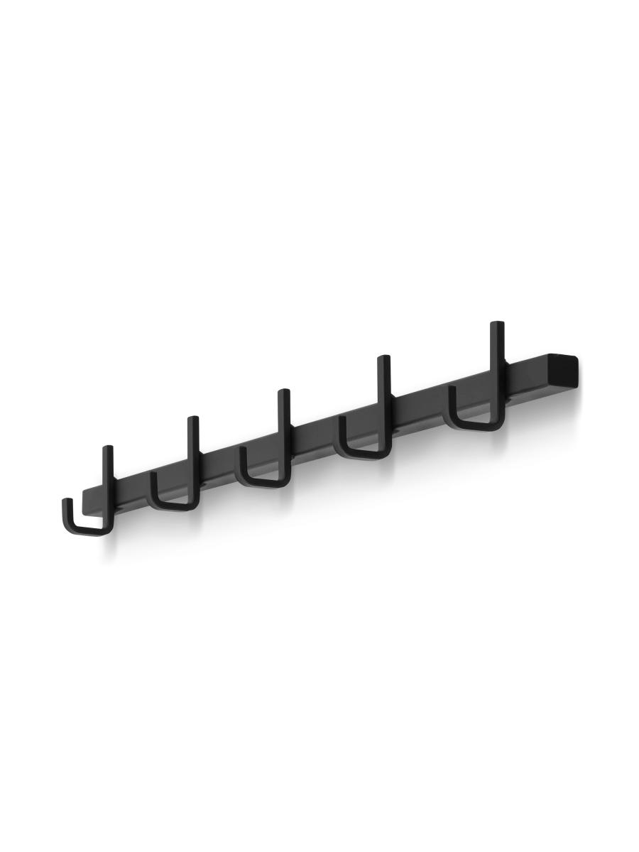 colgador decorativo de acero negro para el pasillo, elegante y funcional