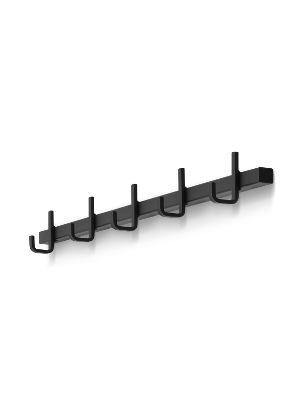 colgador decorativo de acero negro para el pasillo, elegante y funcional