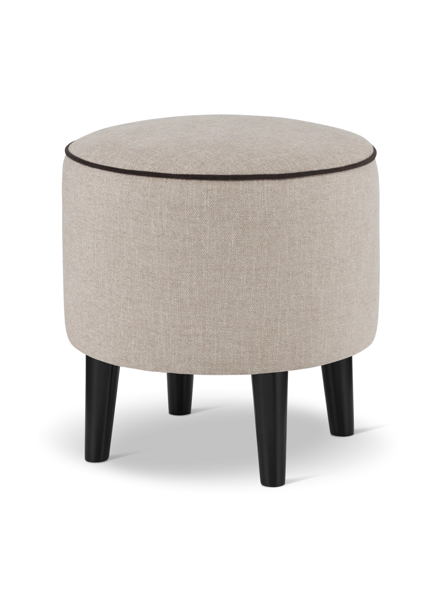 puf redondo beige