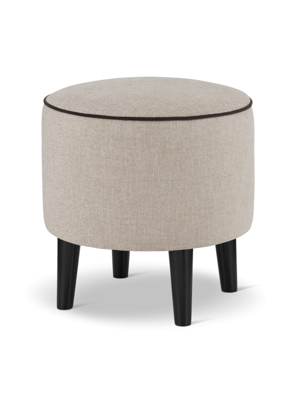 puf redondo beige