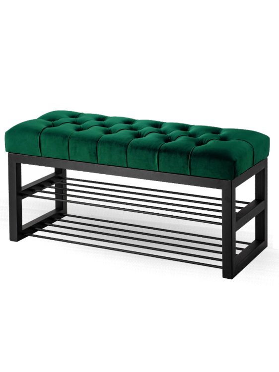 Industriebank für den Flur. Sitzbank mit Stauraum