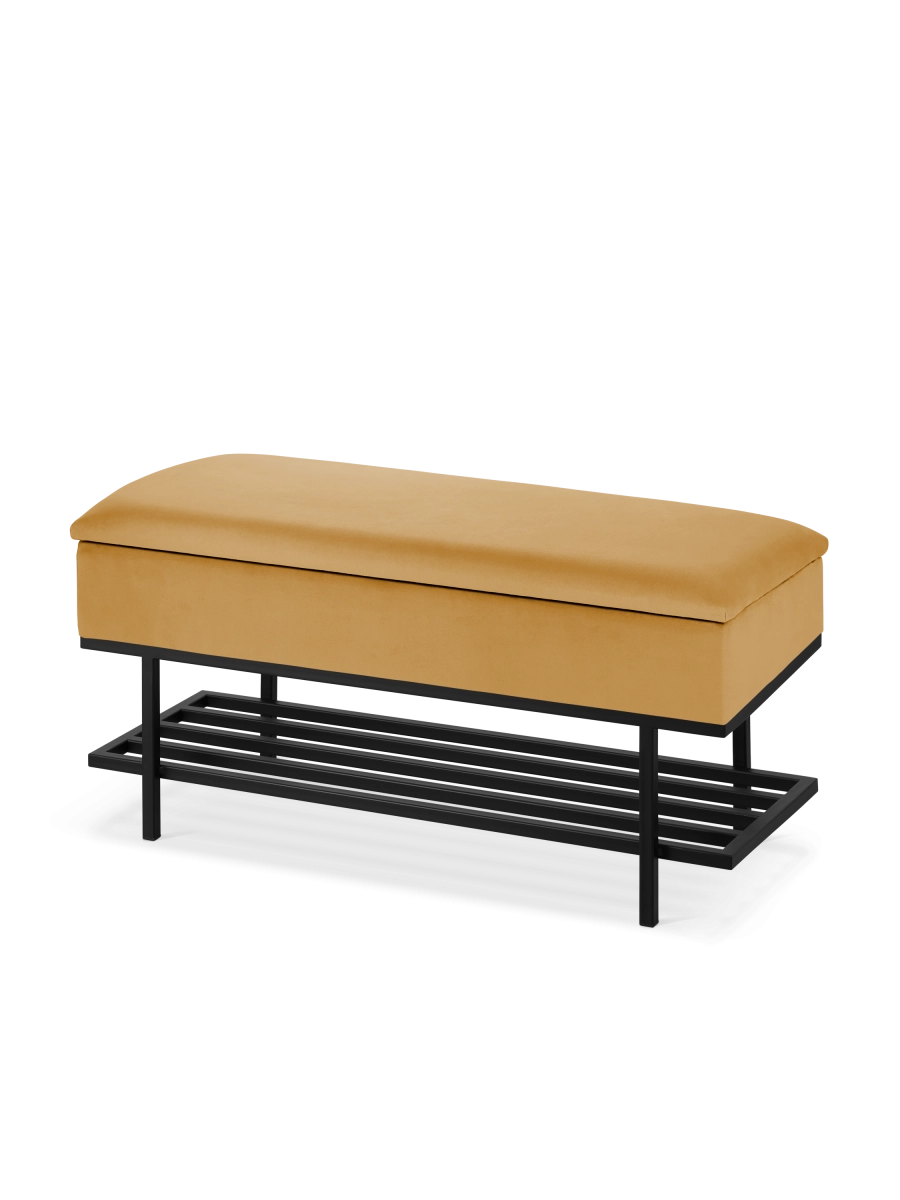 caja amarilla con zapatero