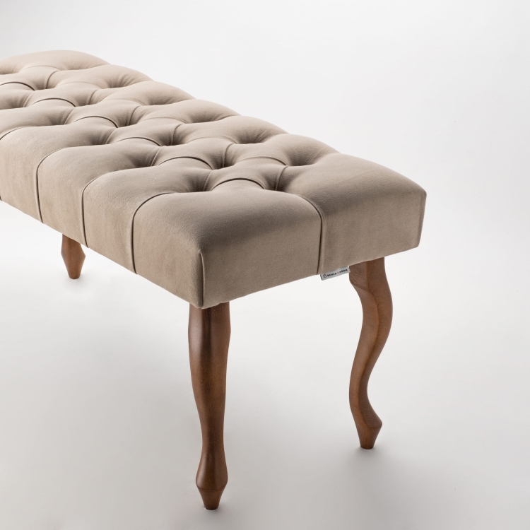 Elegante banco capitoné con diseño de café: un mueble funcional y elegante para su hogar u oficina