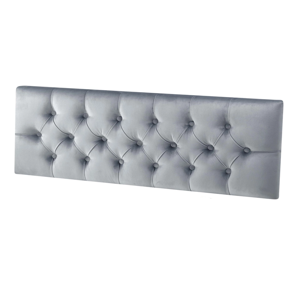 Panel de pared acolchado en gris