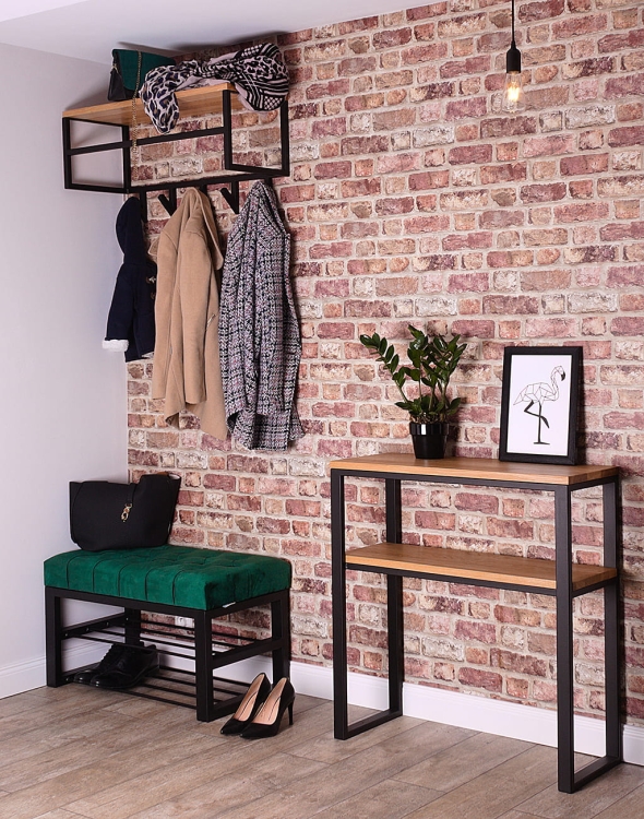 Pasillo de estilo industrial