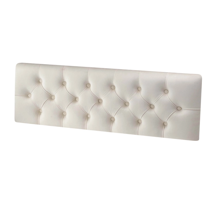 Panel de pared acolchado en color crema