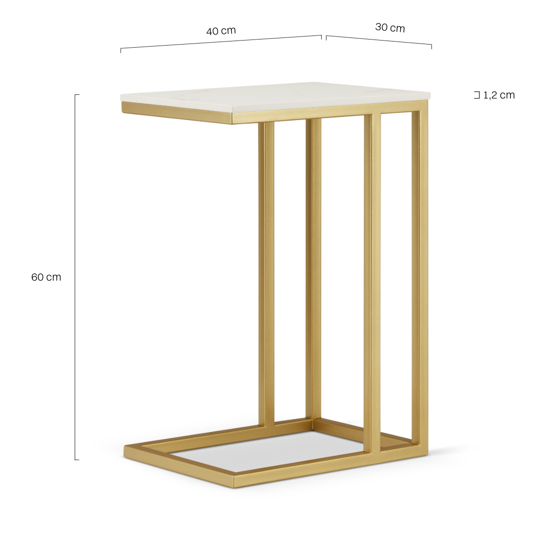 stolik pomocniczy złoty gold side table