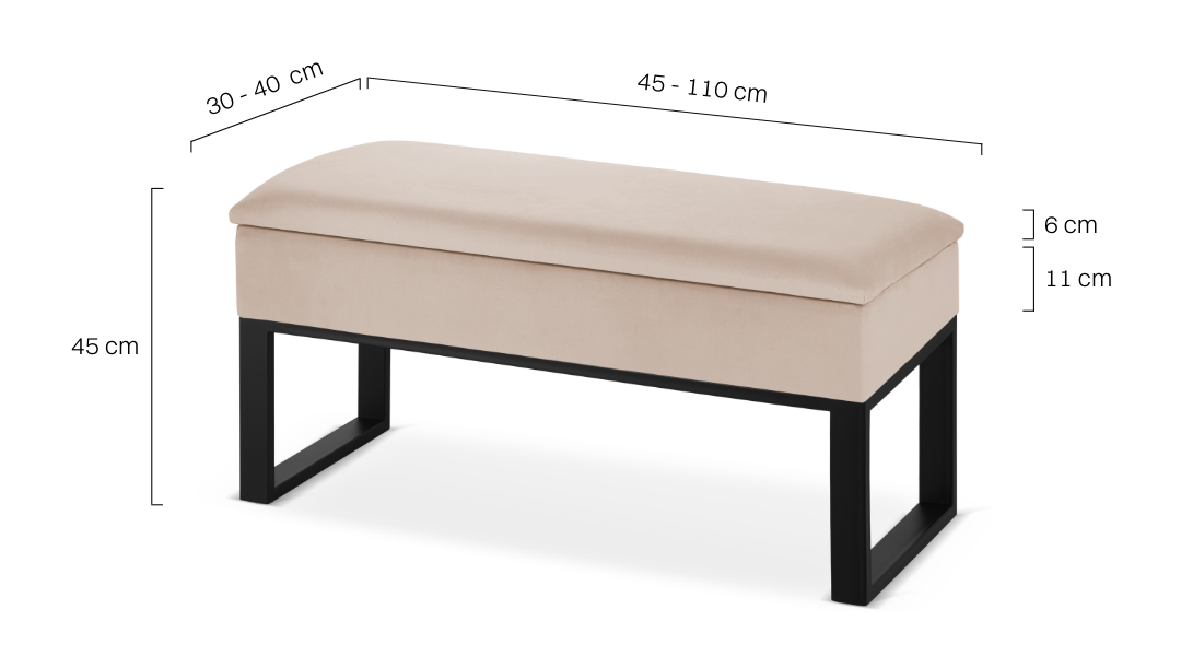 Sitzbank mit Stauraum