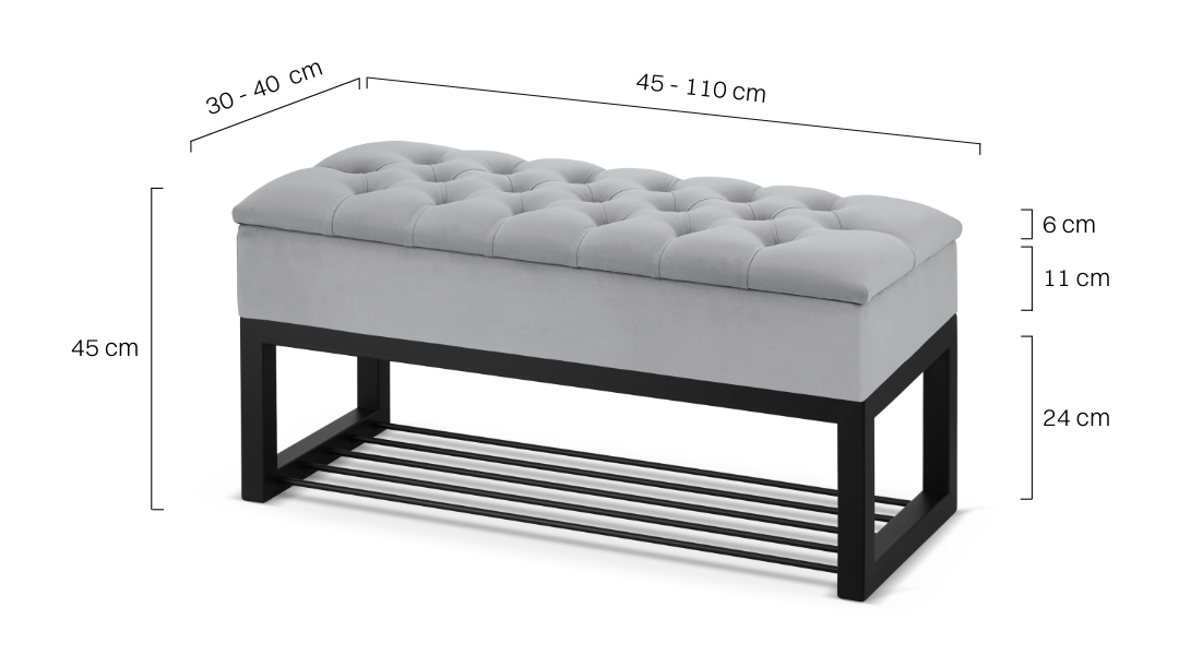 Schuhbank mit Aufbewahrungsbox
