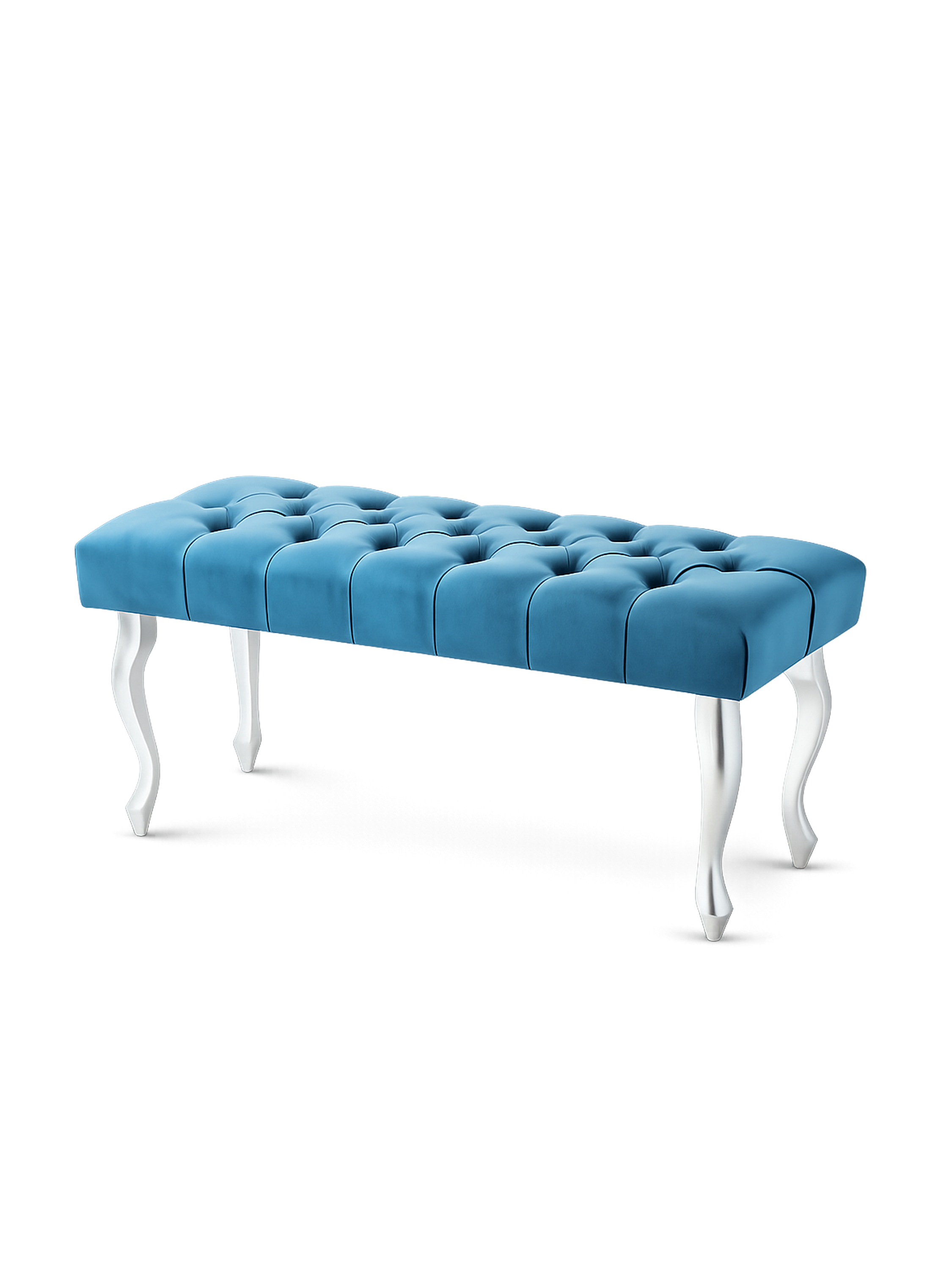 Banco acolchado Chesterfield Turquesa