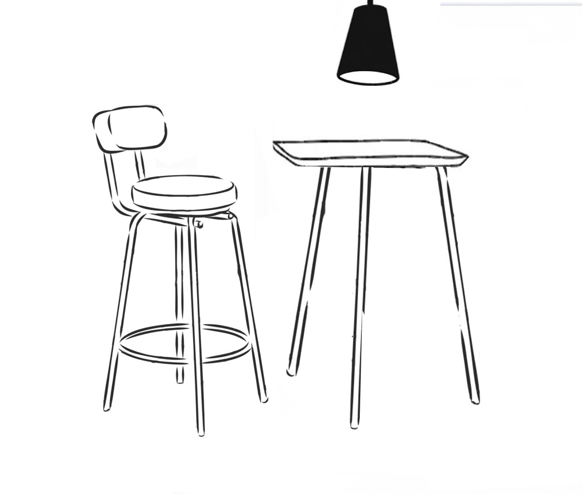 ¿Cómo se adapta la altura de un hocker a una encimera o barra de cocina?